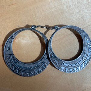 Metal Bedouin Large and heavy earrings